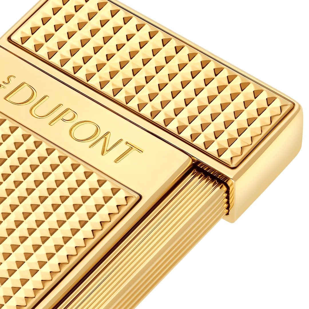 ST DUPONT SLIMMY DIAMOND HEAD GOLD
