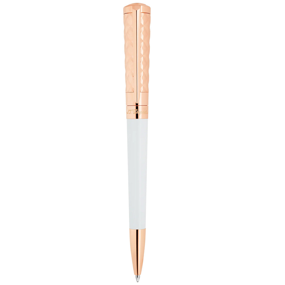ST DUPONT LIBERTE BALLPOINT PEN WHITE