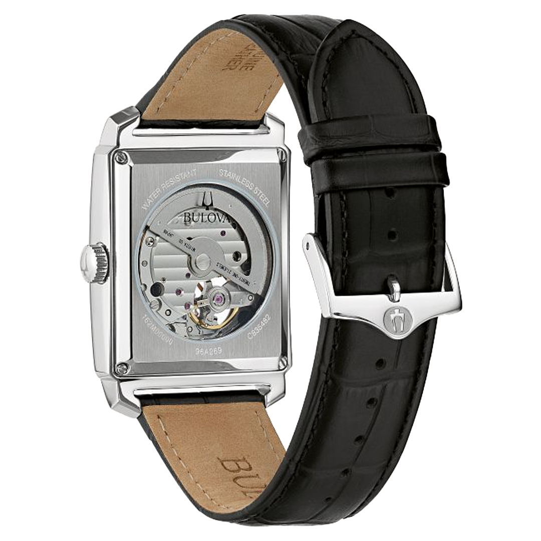 BULOVA SUTTON RECTANGULAR BLACK