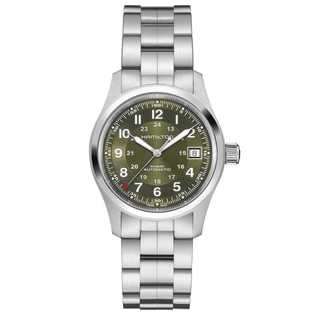 HAMILTON KHAKI AUTO 38 MM GREEN