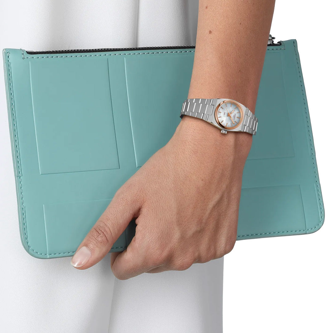 TISSOT PRX 25MM TWO-TONED MOTHER-OF-PEARL