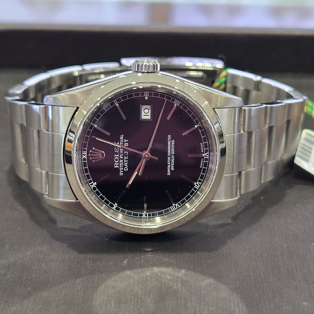 ROLEX OYSTER PERPETUAL DATEJUST 36 BLACK DIAL