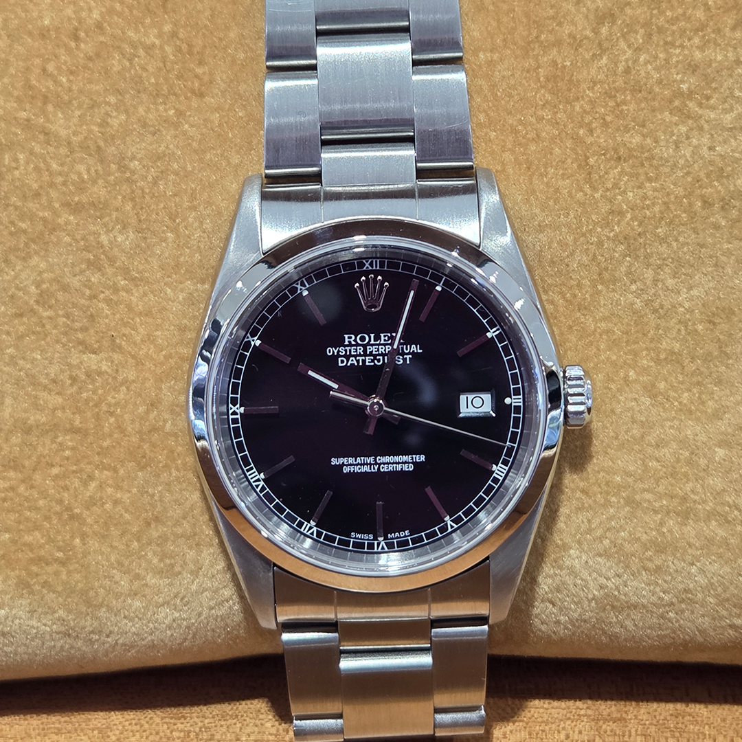 ROLEX OYSTER PERPETUAL DATEJUST 36 BLACK DIAL