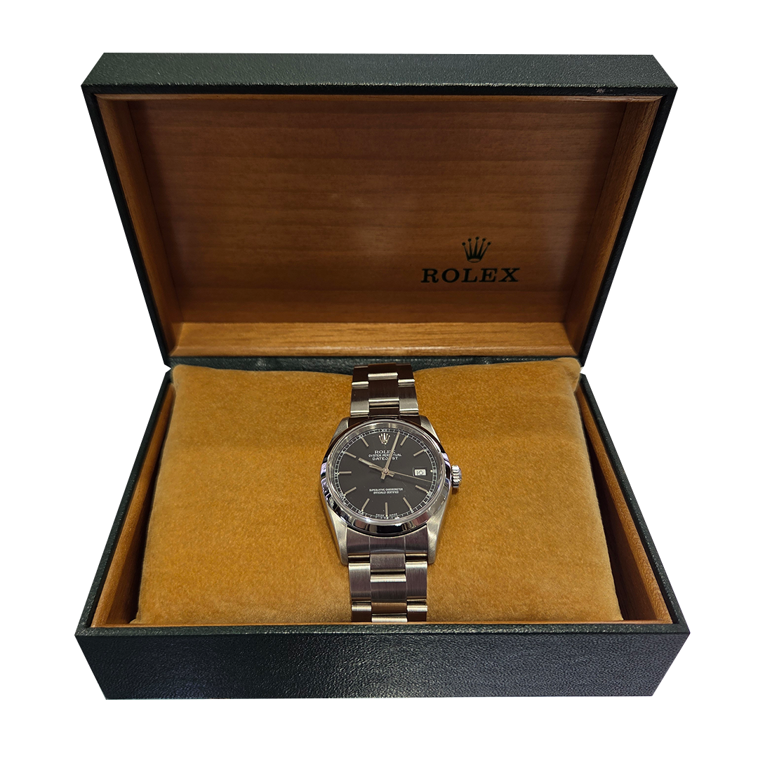 ROLEX OYSTER PERPETUAL DATEJUST 36 BLACK DIAL