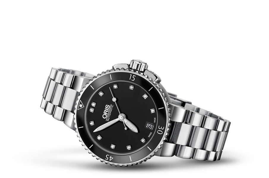 ORIS AQUIS DATE DIAMONDS
