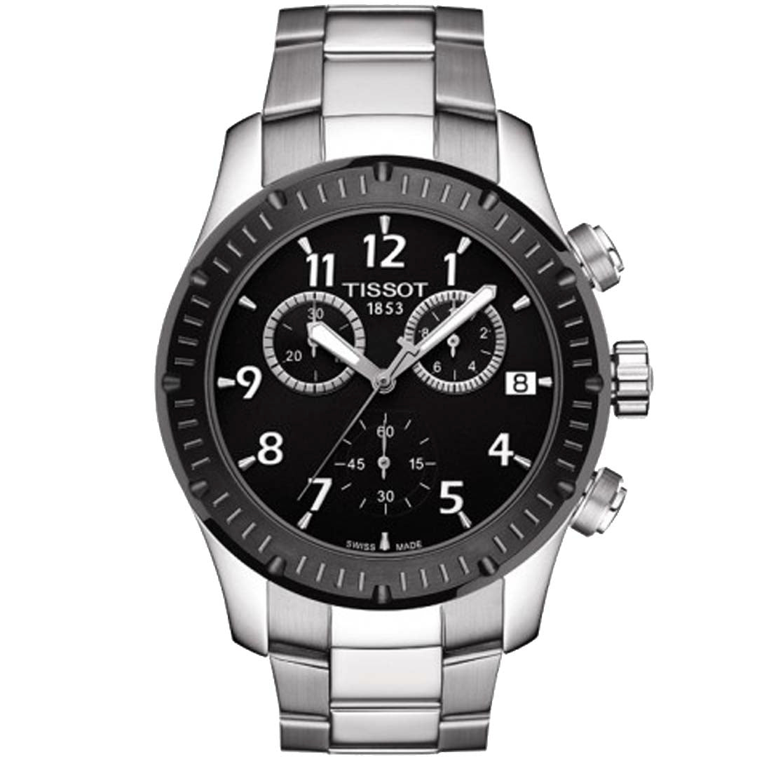 Tissot v8 quartz chronograph on sale black